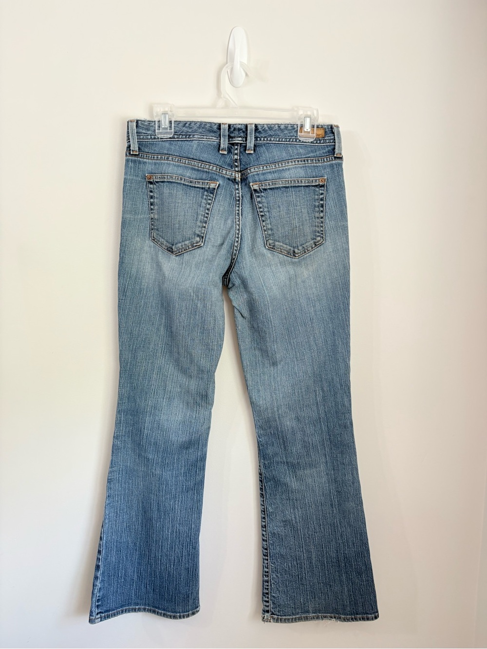 EDDIE BAUER Upcycled Patchwork Y2K Bootcut Jeans Womens M Granola Boho Earthy - Picture 4 of 5